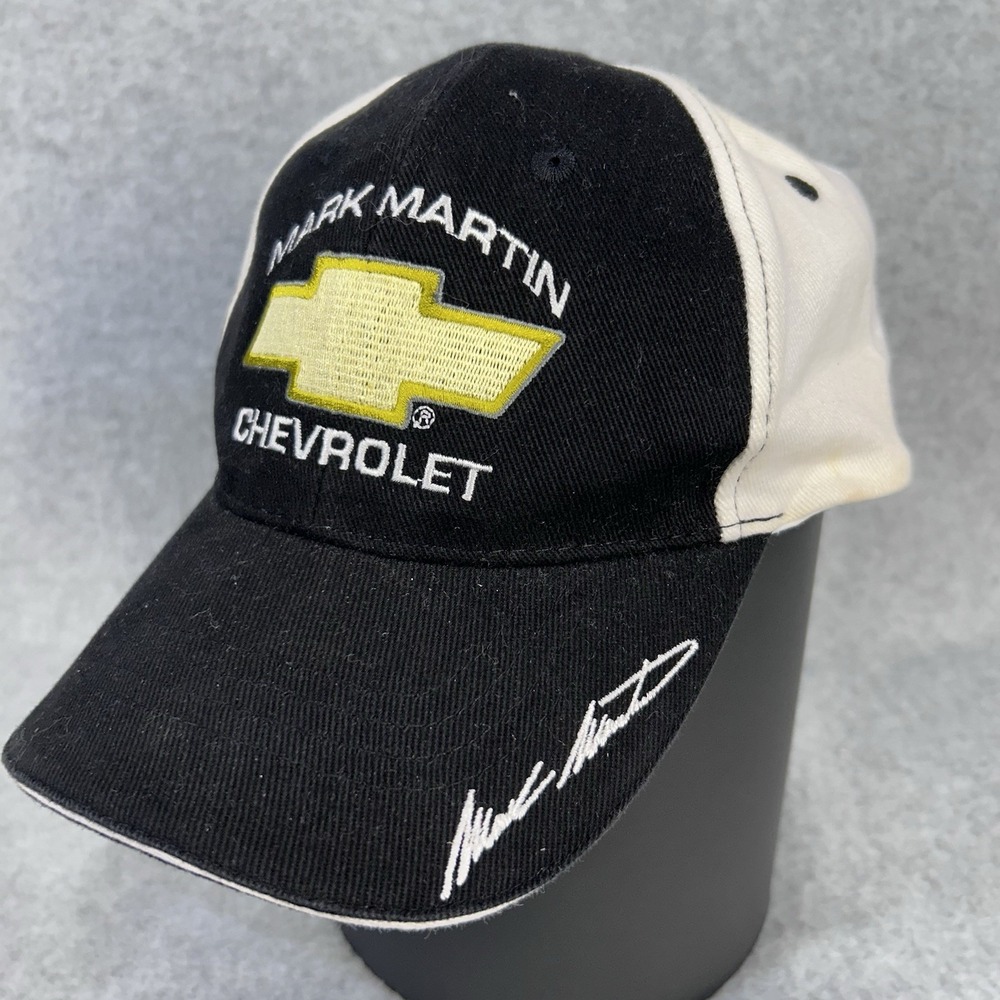 Mark Martin Chevrolet Black-And-White Melbourne Arkansas Ball Cap Hat